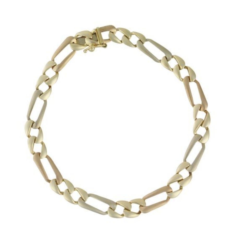 Joyeria Cristal Joyas | Pulsera Caballero Oro 14K