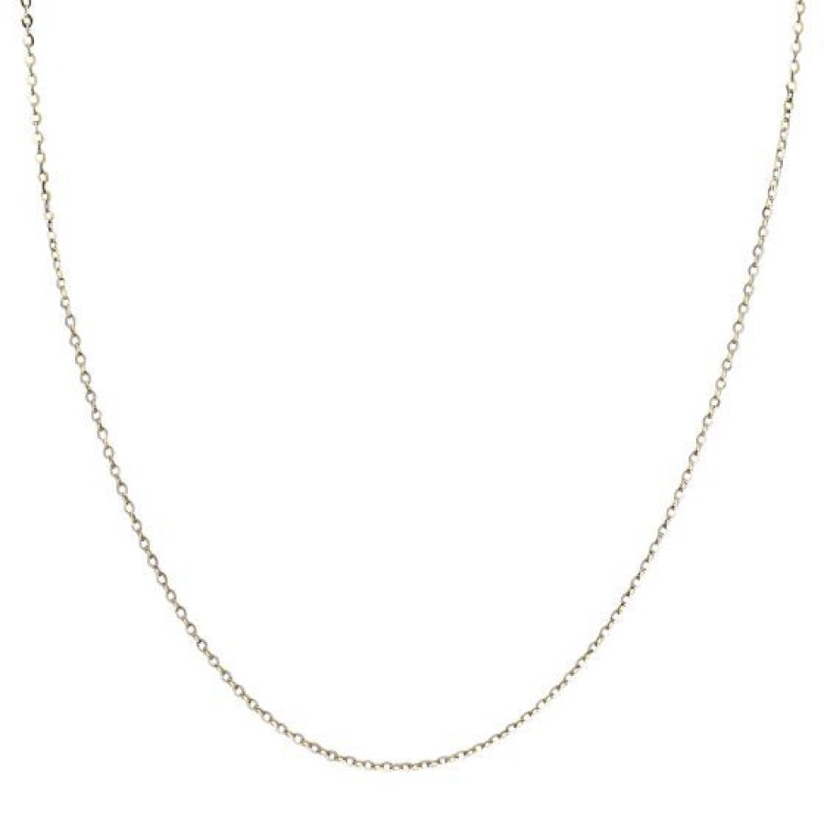 Joyeria Cristal Joyas | Cadena Oro Blanco Y Amarillo 14K 40 Cm