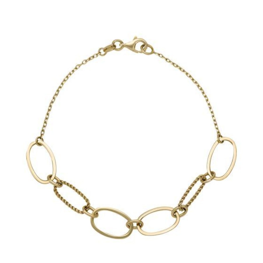 Joyeria Cristal Joyas | Pulsera Circulos Oro 14K