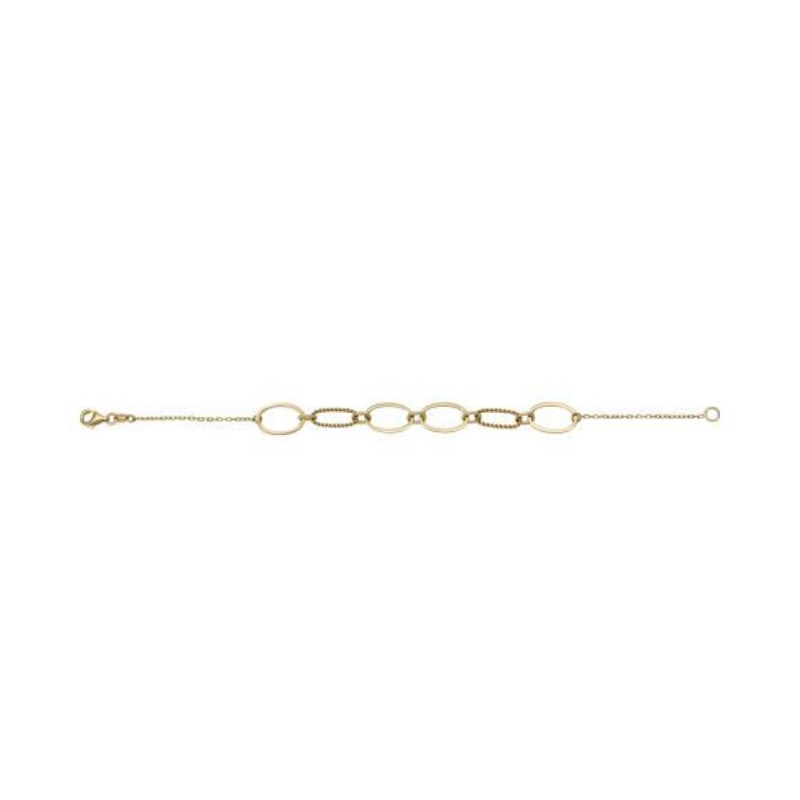 Joyeria Cristal Joyas | Pulsera Circulos Oro 14K