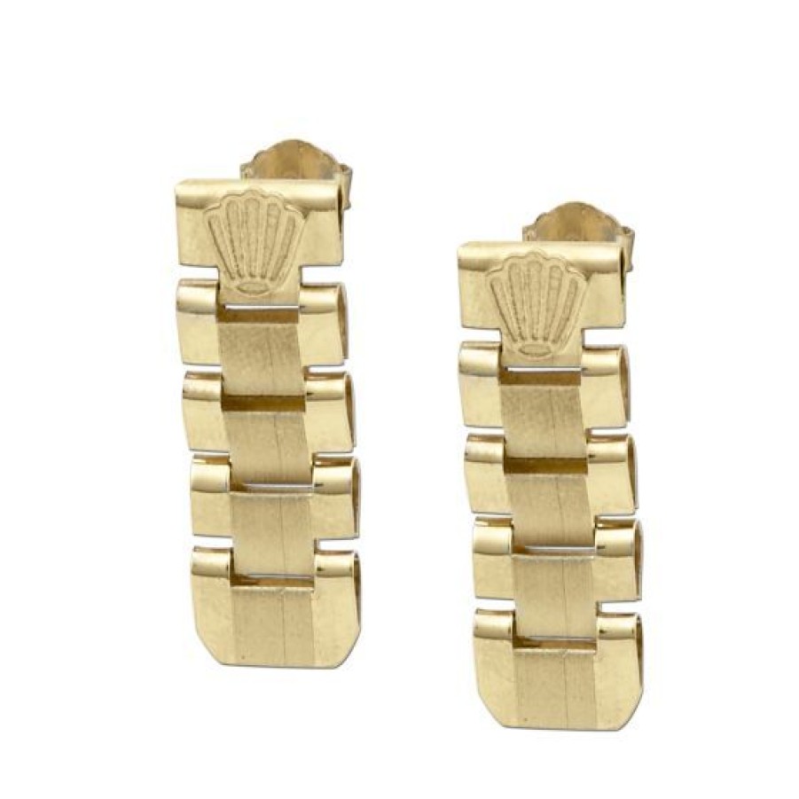 Joyeria Cristal Joyas | Aretes Coleccion Real Oro 14K 8 Mm