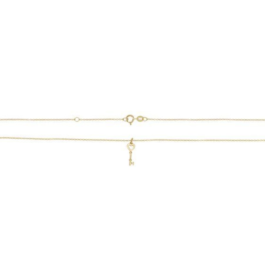 Joyeria Cristal Joyas | Dije Llave Corazon Oro 14K