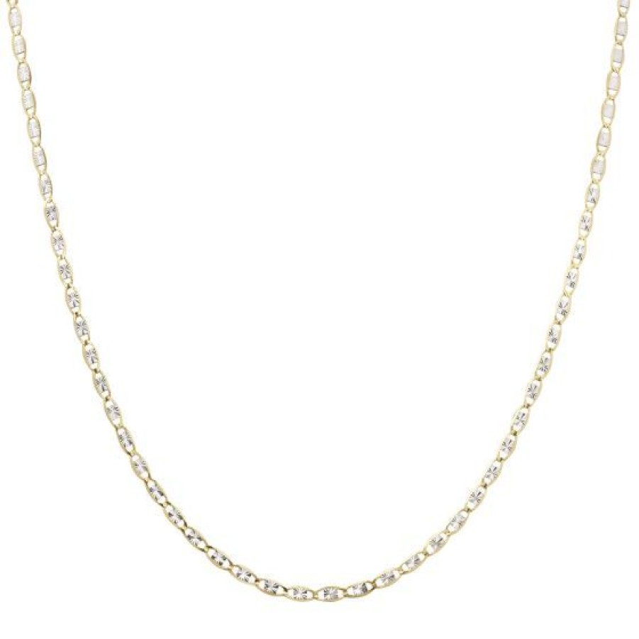 Joyeria Cristal Joyas | Cadena Valentino Flores Oro 14K 50 Cm