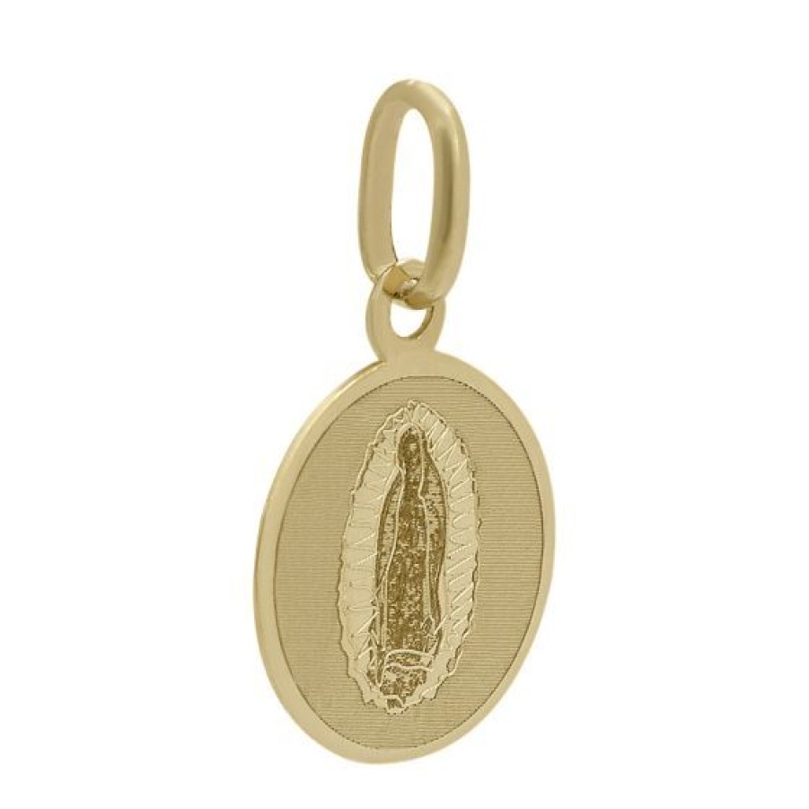 Joyeria Cristal Joyas | Medalla Virgen Guadalupe Oro 14K Laser