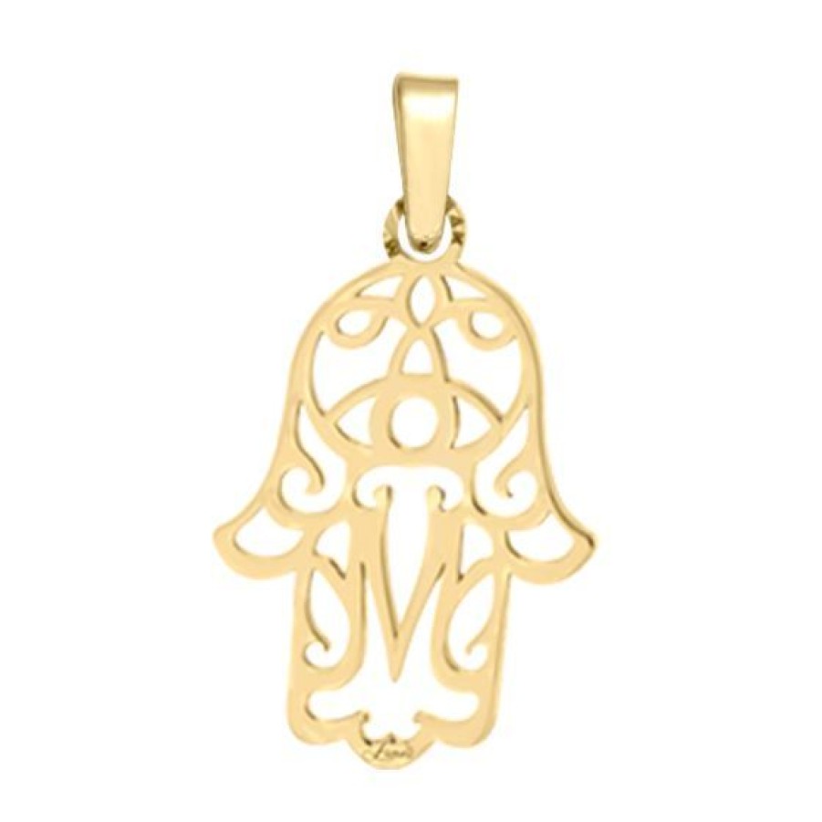 Joyeria Cristal Joyas | Dije Khamsa Oro 14K