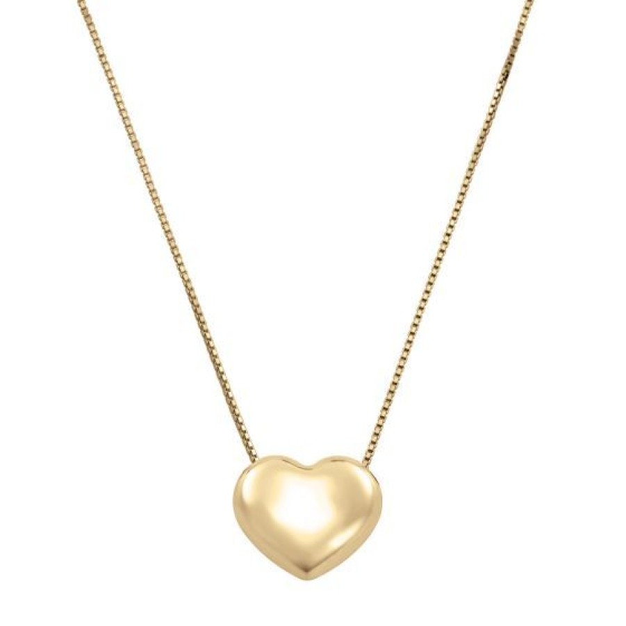 Joyeria Cristal Joyas | Cadena Con Dije De Corazon En Oro 14K