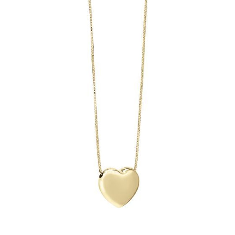 Joyeria Cristal Joyas | Cadena Con Dije De Corazon En Oro 14K