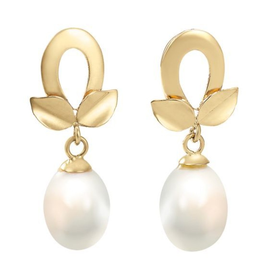 Joyeria Cristal Joyas | Aretes Oro 14K Con Perlas