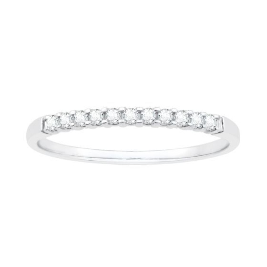 Joyeria Cristal Joyas | Churumbela Oro Blanco 14K Con 11 Puntos De Diamante