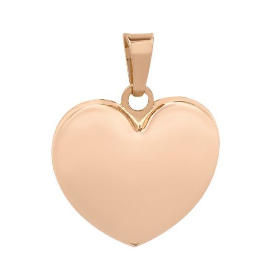 Joyeria Cristal Joyas | Dije Corazon Oro Rosa 14K