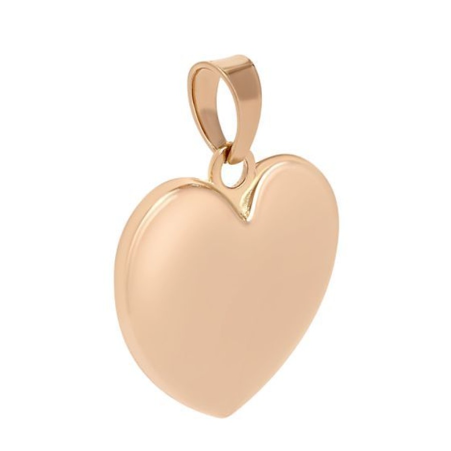 Joyeria Cristal Joyas | Dije Corazon Oro Rosa 14K