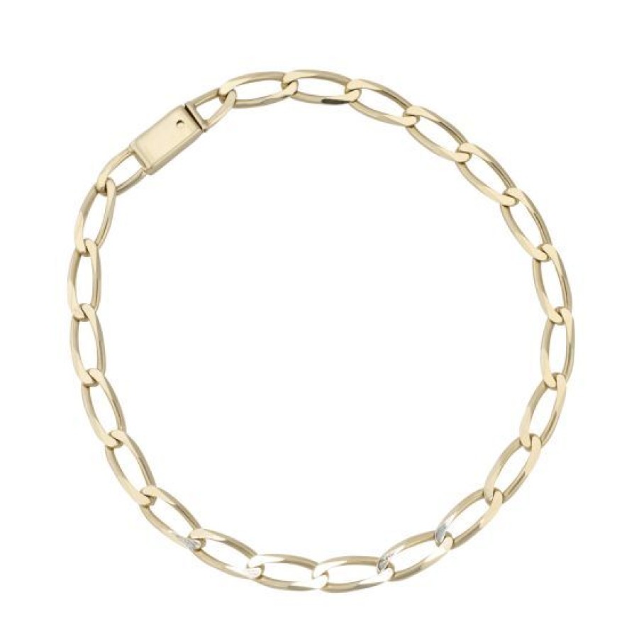 Joyeria Cristal Joyas | Pulsera Caballero Oro 14K