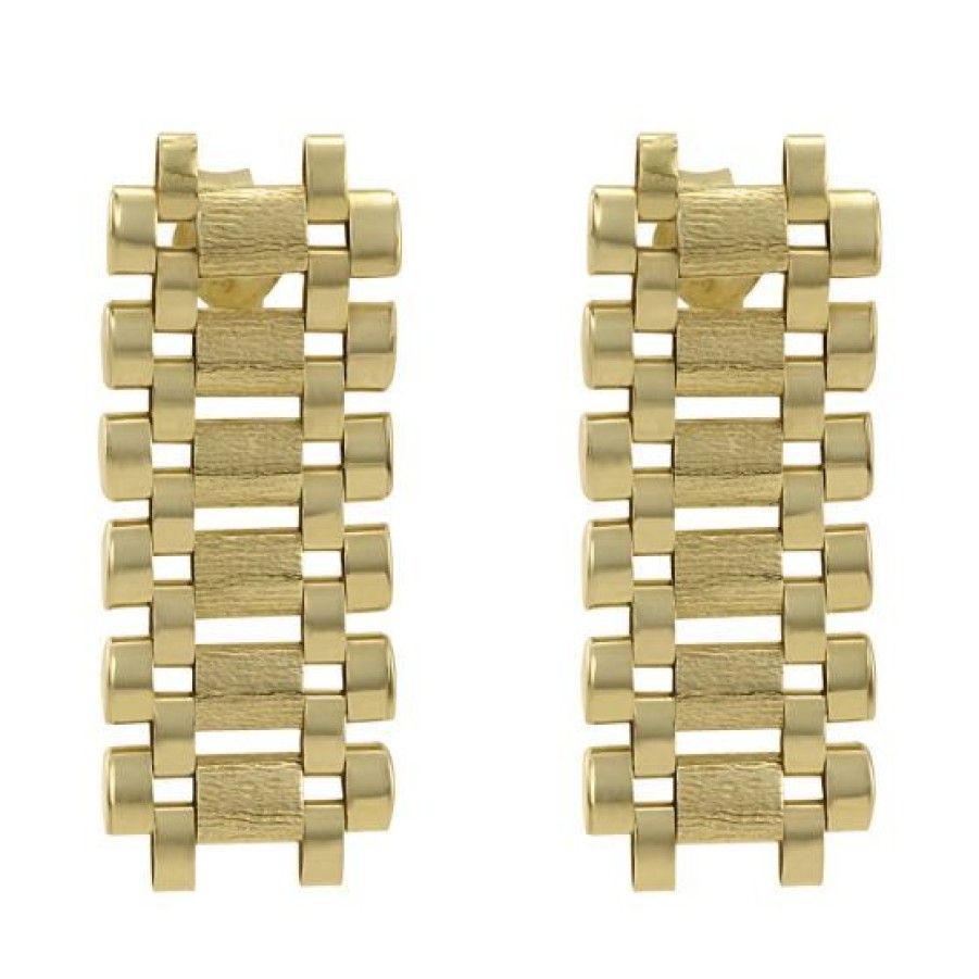 Joyeria Cristal Joyas | Aretes Coleccion Real Oro 14K