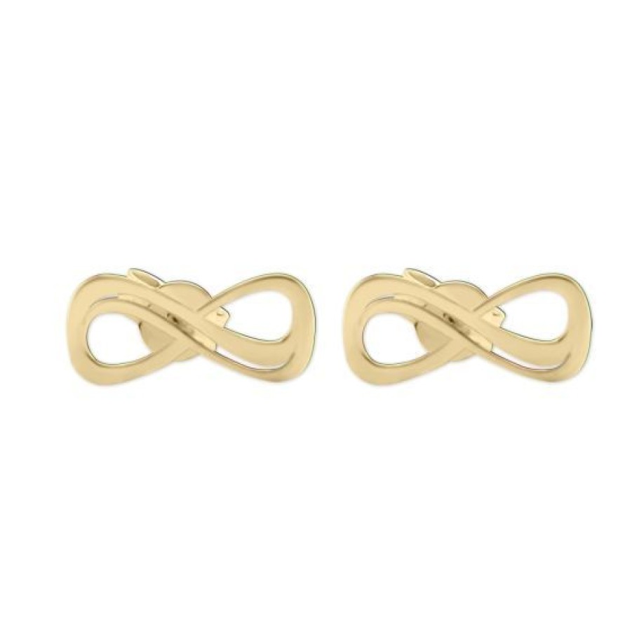 Joyeria Cristal Joyas | Aretes Infinite Oro 14K