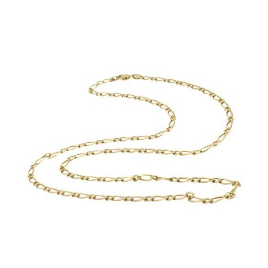 Joyeria Cristal Joyas | Cadena Caballero 65 Cm Oro 14K Figaro