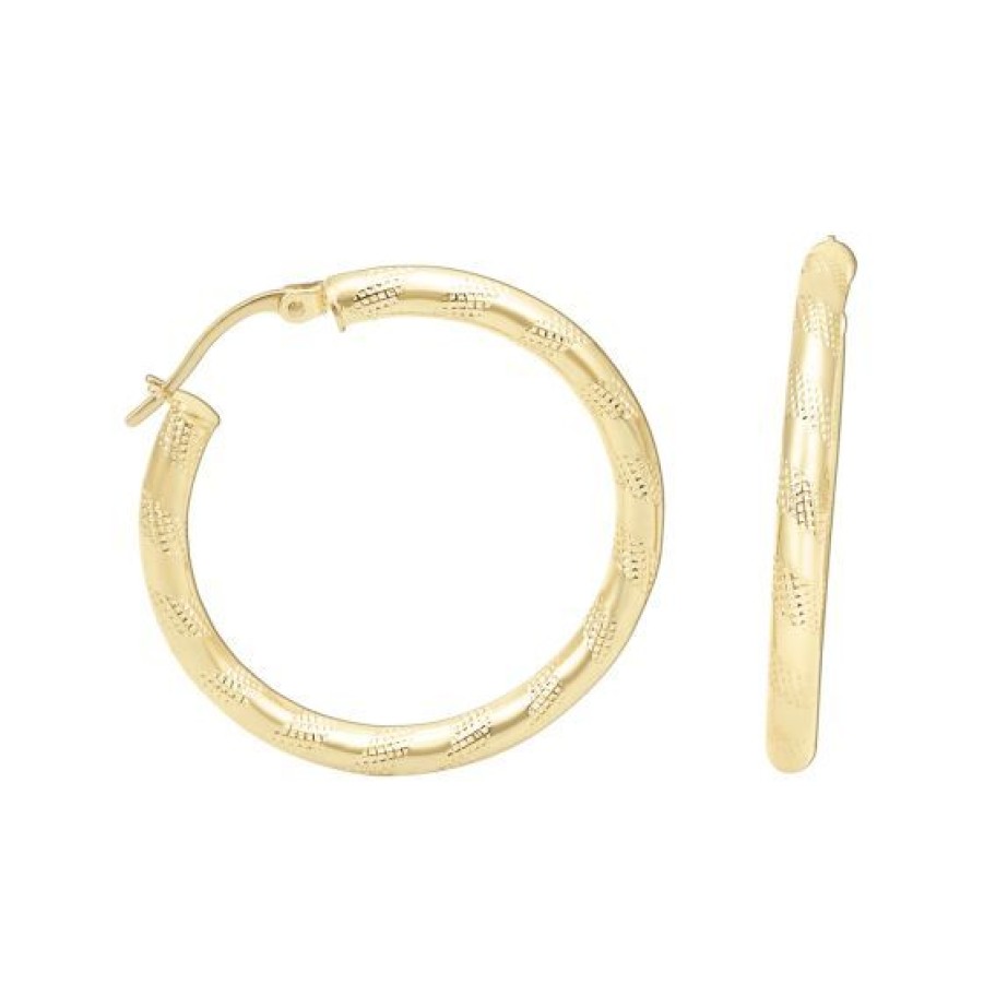 Joyeria Cristal Joyas | Arracadas Zebra Oro 14K 25 Mm