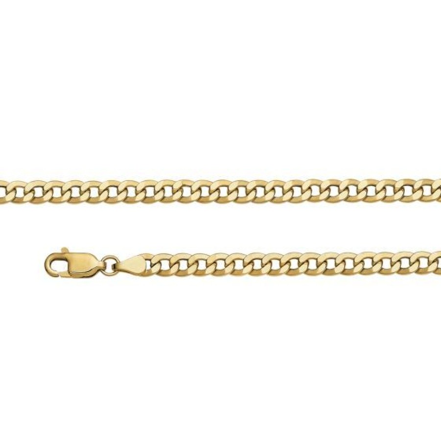 Joyeria Cristal Joyas | Cadena Caballero Barbada Oro 14K 60 Cm