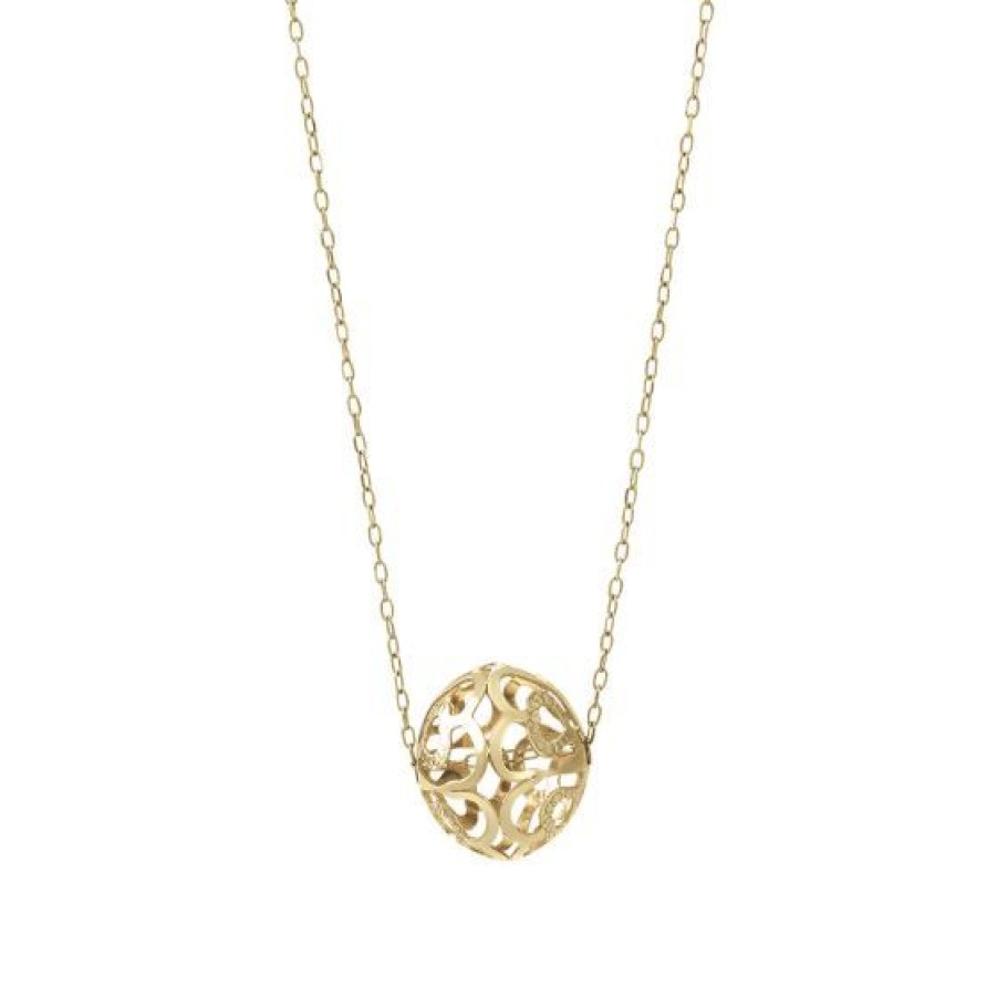 Joyeria Cristal Joyas | Dije Con Cadena Boule Oro 14K