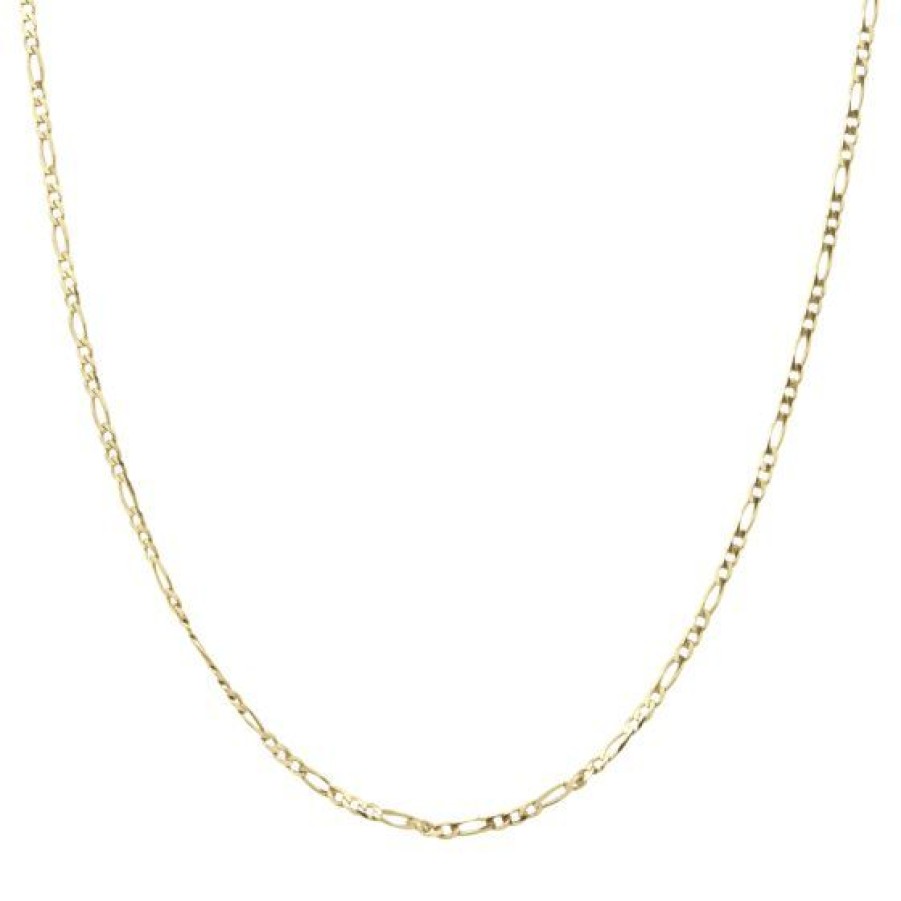 Joyeria Cristal Joyas | Cadena Figaro Oro 14K 45 Cms