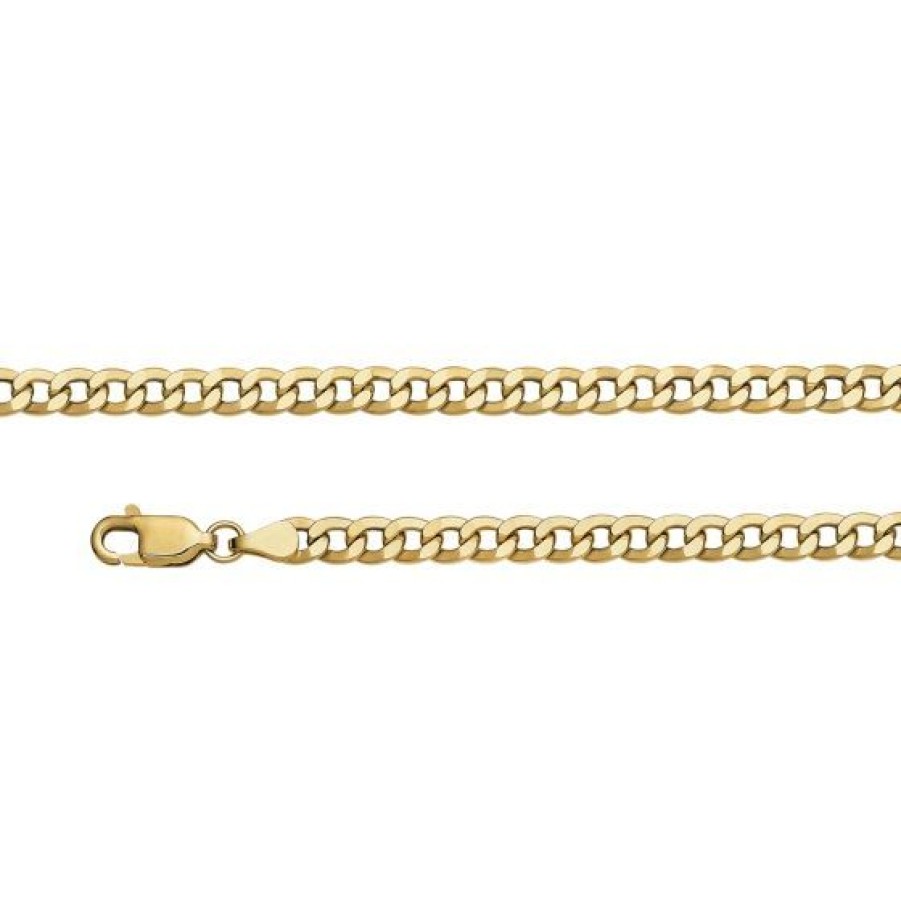 Joyeria Cristal Joyas | Cadena Caballero Barbada Oro 14K 55 Cm