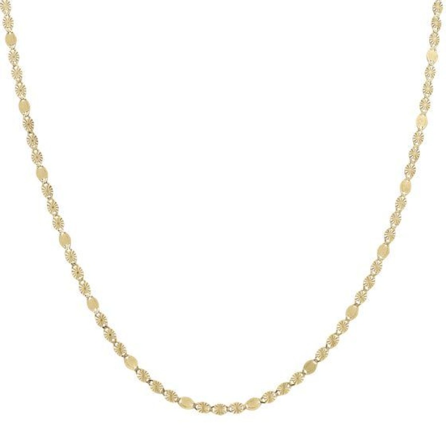 Joyeria Cristal Joyas | Cadena Valentino Oro 14K 45 Cms