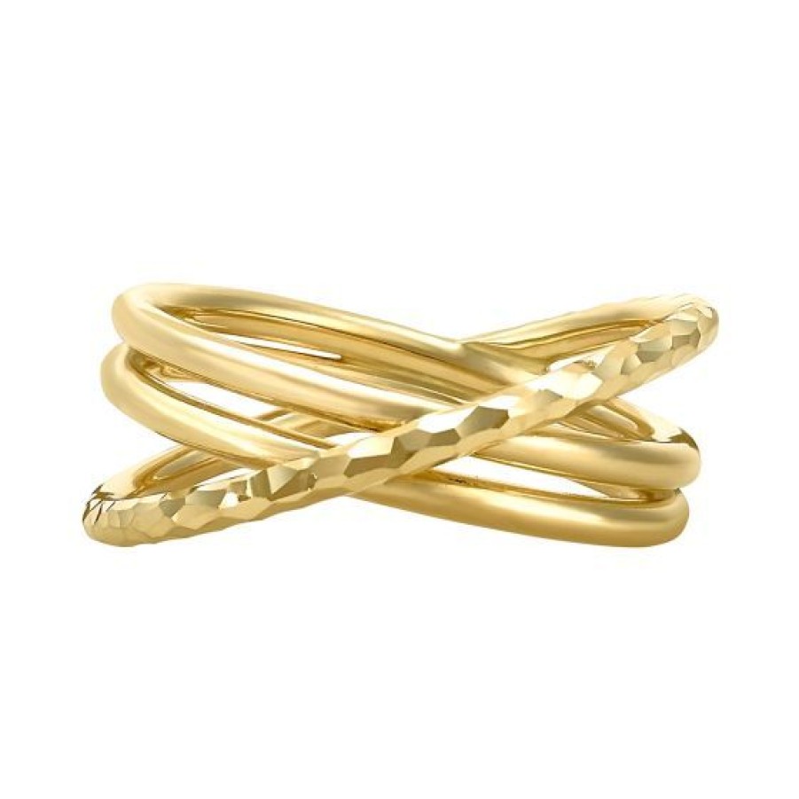 Joyeria Cristal Joyas | Anillo Tubo Oro 14K