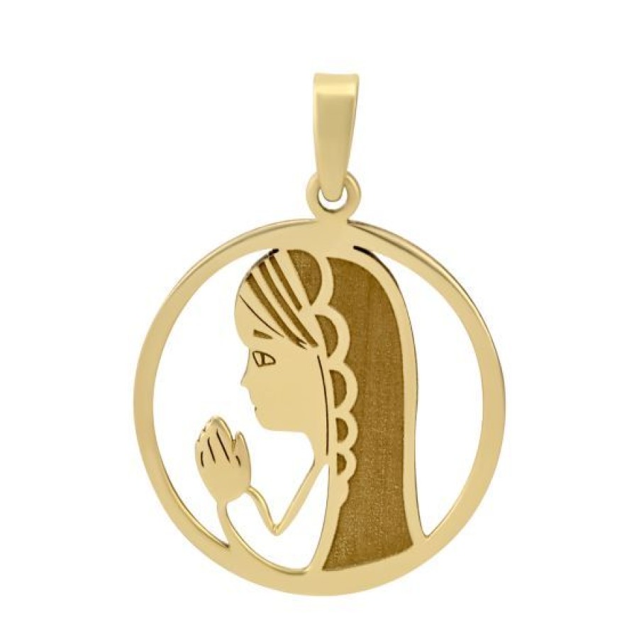 Joyeria Cristal Joyas | Dije Madonna Oro 14K