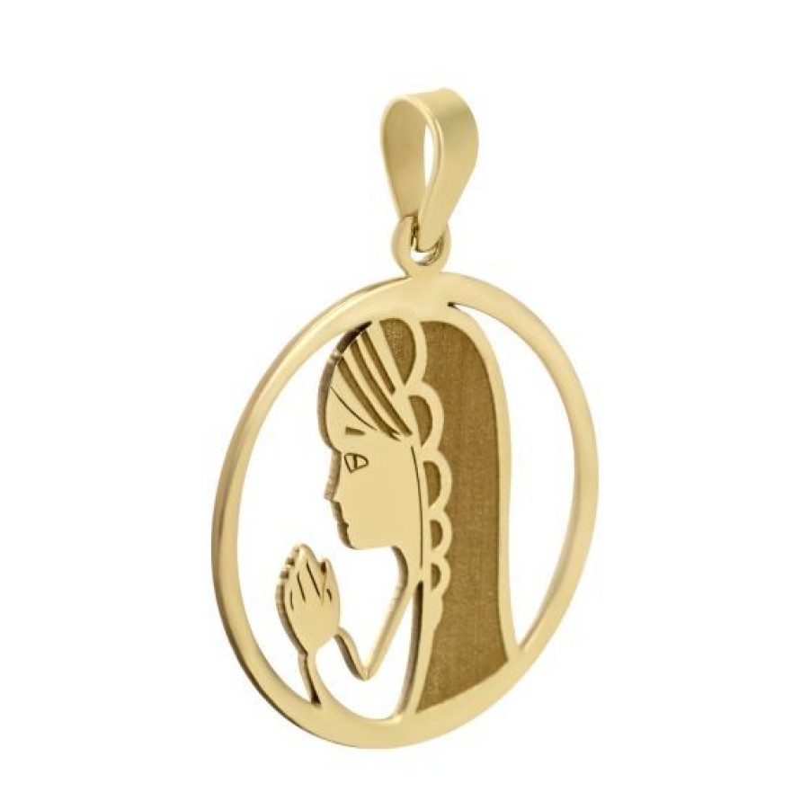 Joyeria Cristal Joyas | Dije Madonna Oro 14K