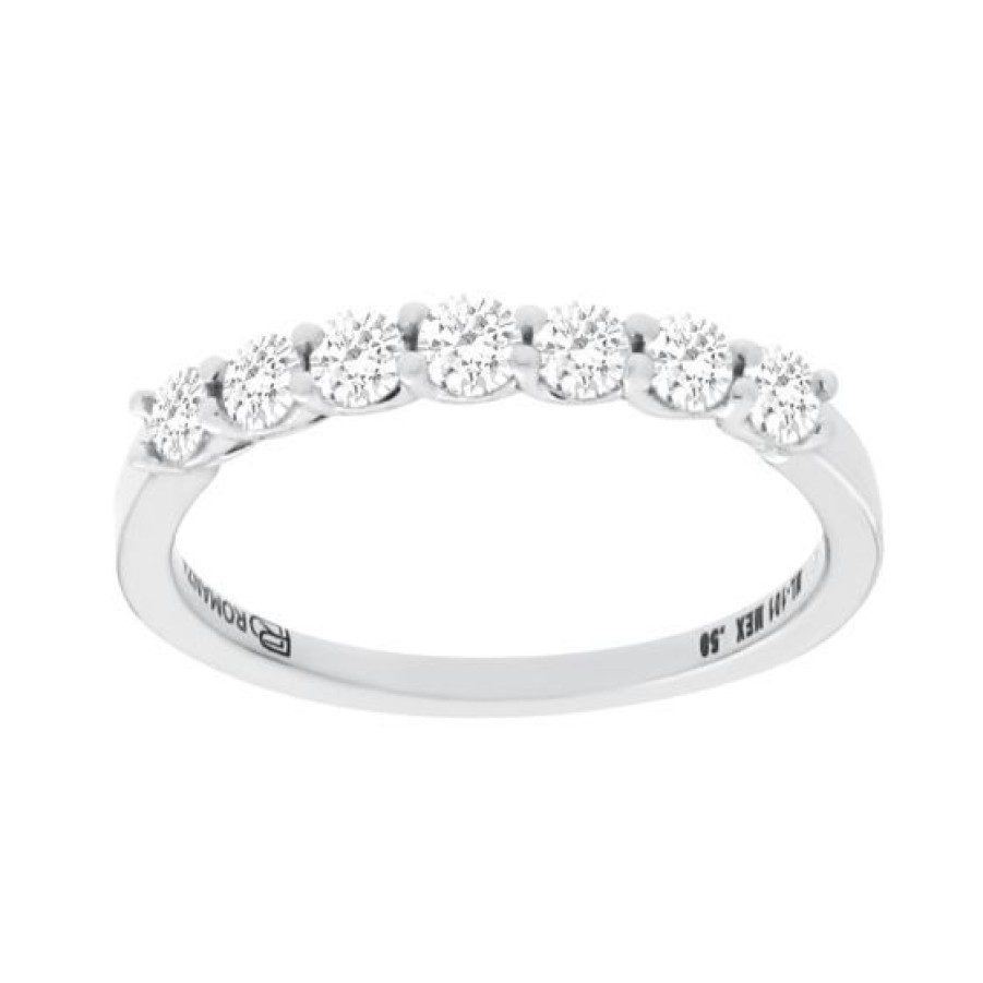 Joyeria Cristal Joyas | Churumbela Oro Blanco 14K Con Medio Quilate De Diamante