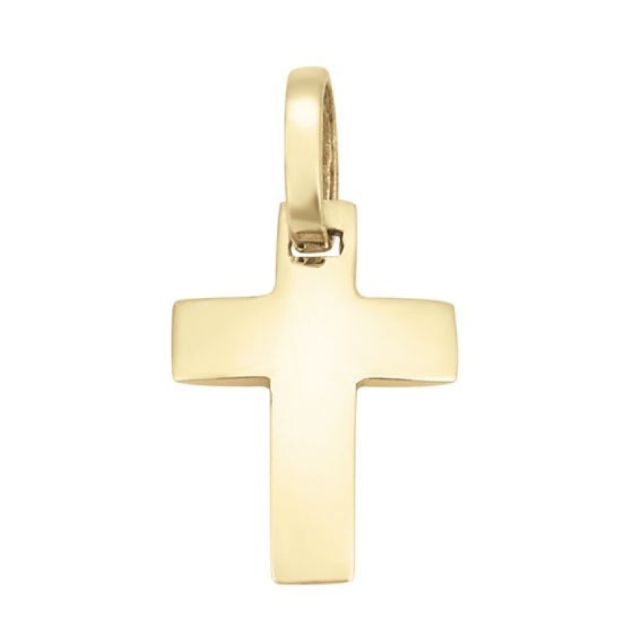 Joyeria Cristal Joyas | Cruz Delgada Oro 14K