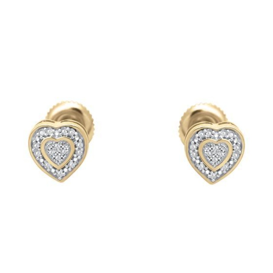 Joyeria Cristal Joyas | Aretes Oro 14K Con Diamante