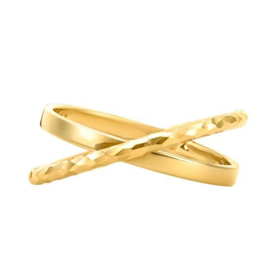 Joyeria Cristal Joyas | Anillo Tubo Oro 14K