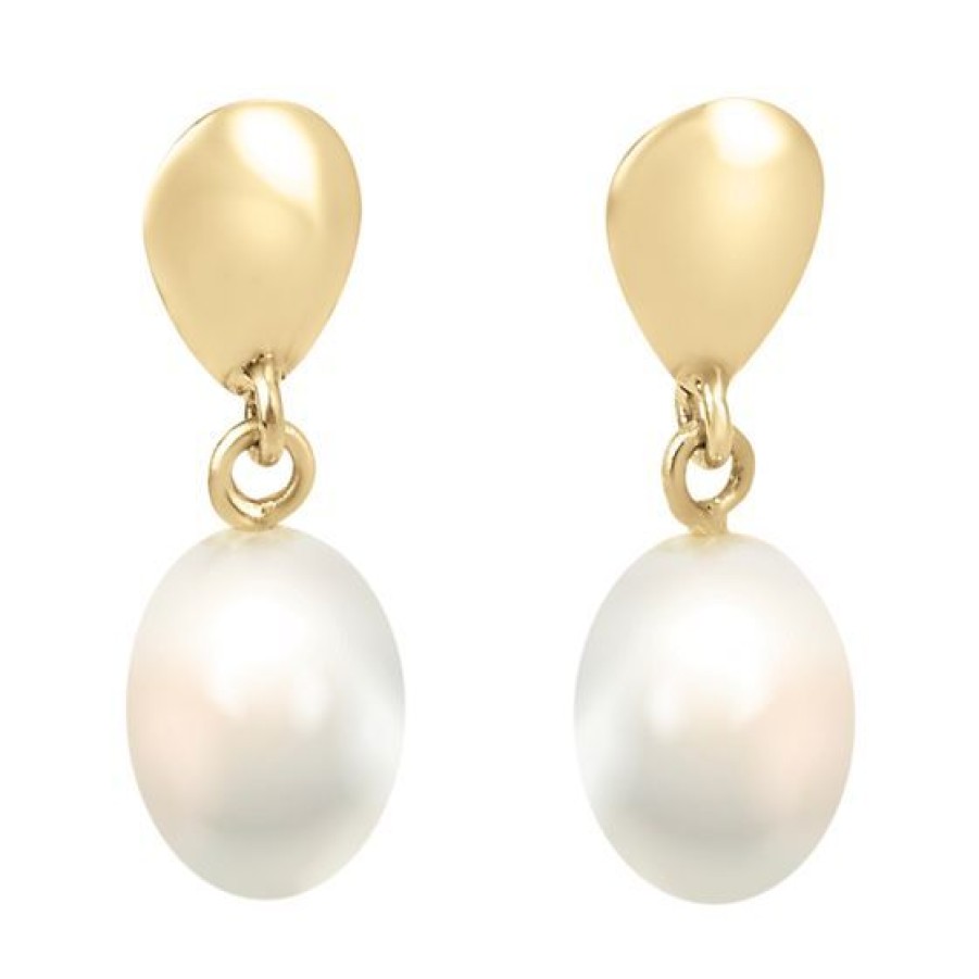 Joyeria Cristal Joyas | Aretes Oro 14K Con Perlas