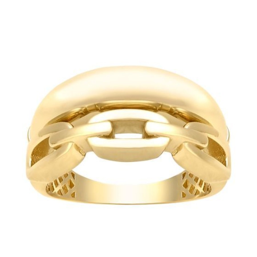 Joyeria Cristal Joyas | Anillo Oro 14K Cadena