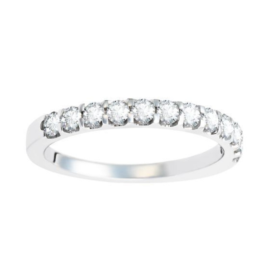 Joyeria Cristal Joyas | Churumbela Oro Blanco 14K Con Diamantes