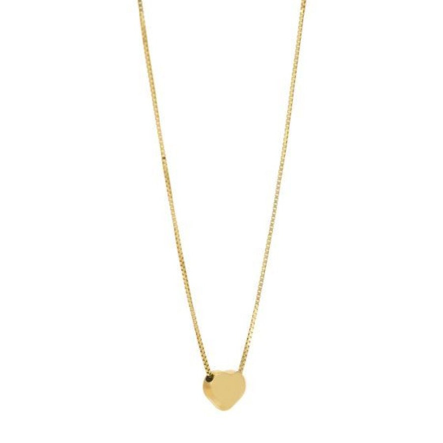 Joyeria Cristal Joyas | Dije Corazon Con Cadena Oro 14K