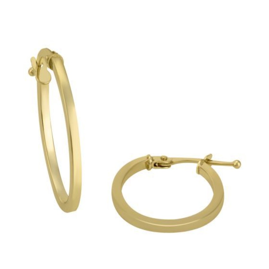 Joyeria Cristal Joyas | Arracadas Oval Oro 14K