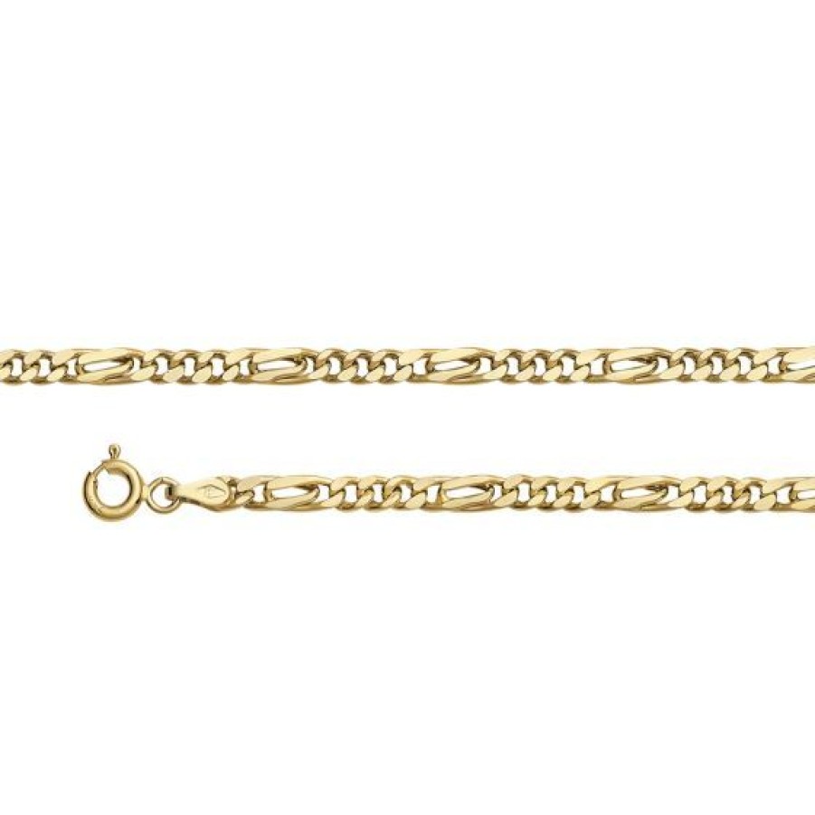 Joyeria Cristal Joyas | Cadena Figaro Oro 14K 55 Cm Vento