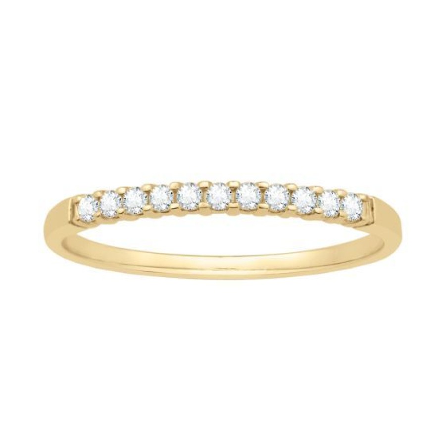 Joyeria Cristal Joyas | Churumbela Oro 14K Con 11 Puntos De Diamante