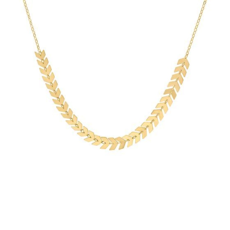 Joyeria Cristal Joyas | Gargantilla Flecha Oro 14K