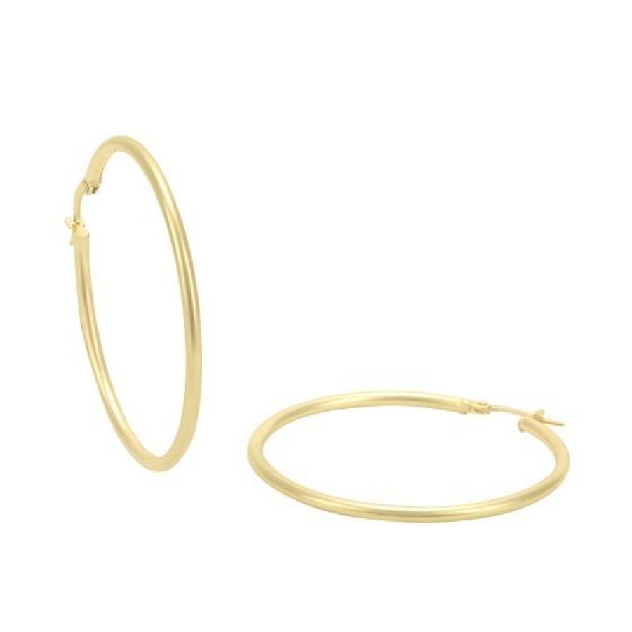 Joyeria Cristal Joyas | Arracadas Oro 14K - 35 Mm