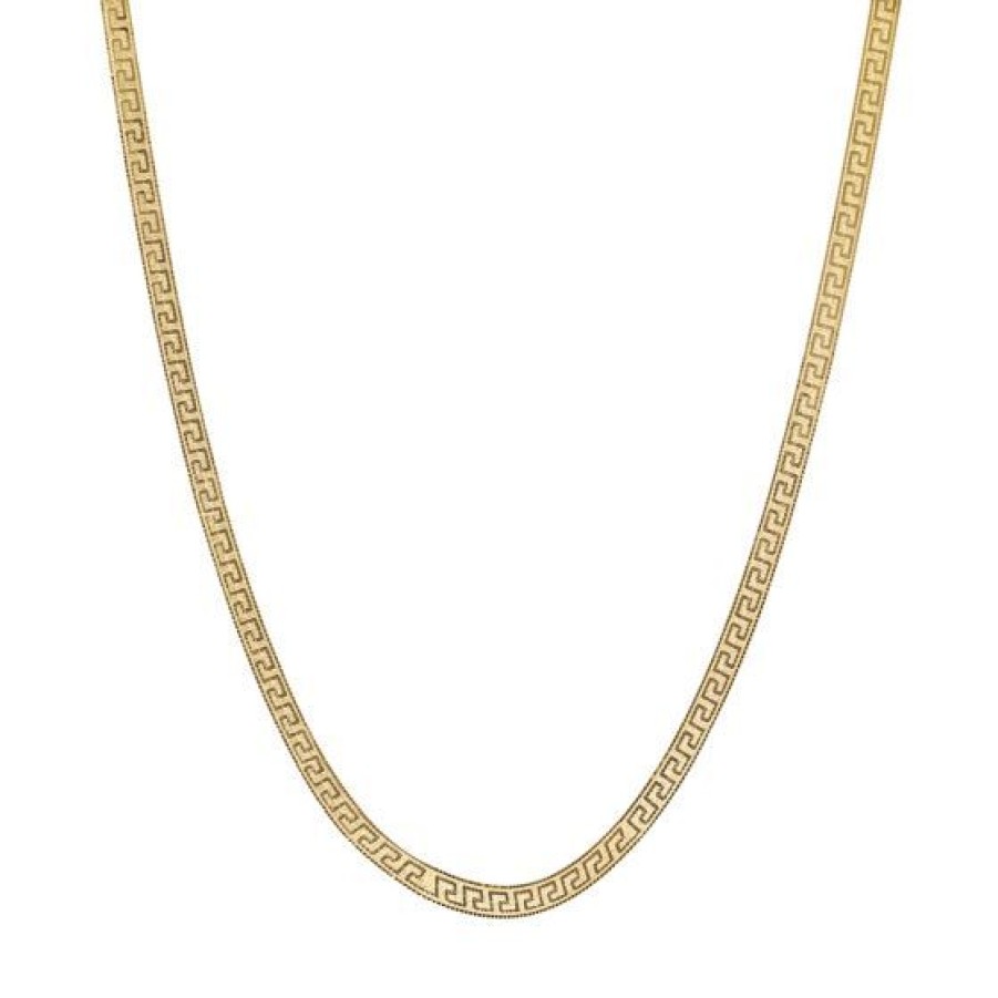 Joyeria Cristal Joyas | Gargantilla Flexible Grecas Oro 14K