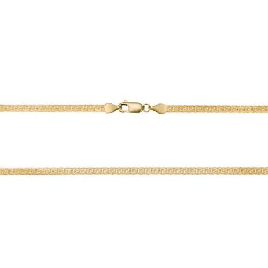 Joyeria Cristal Joyas | Gargantilla Flexible Grecas Oro 14K