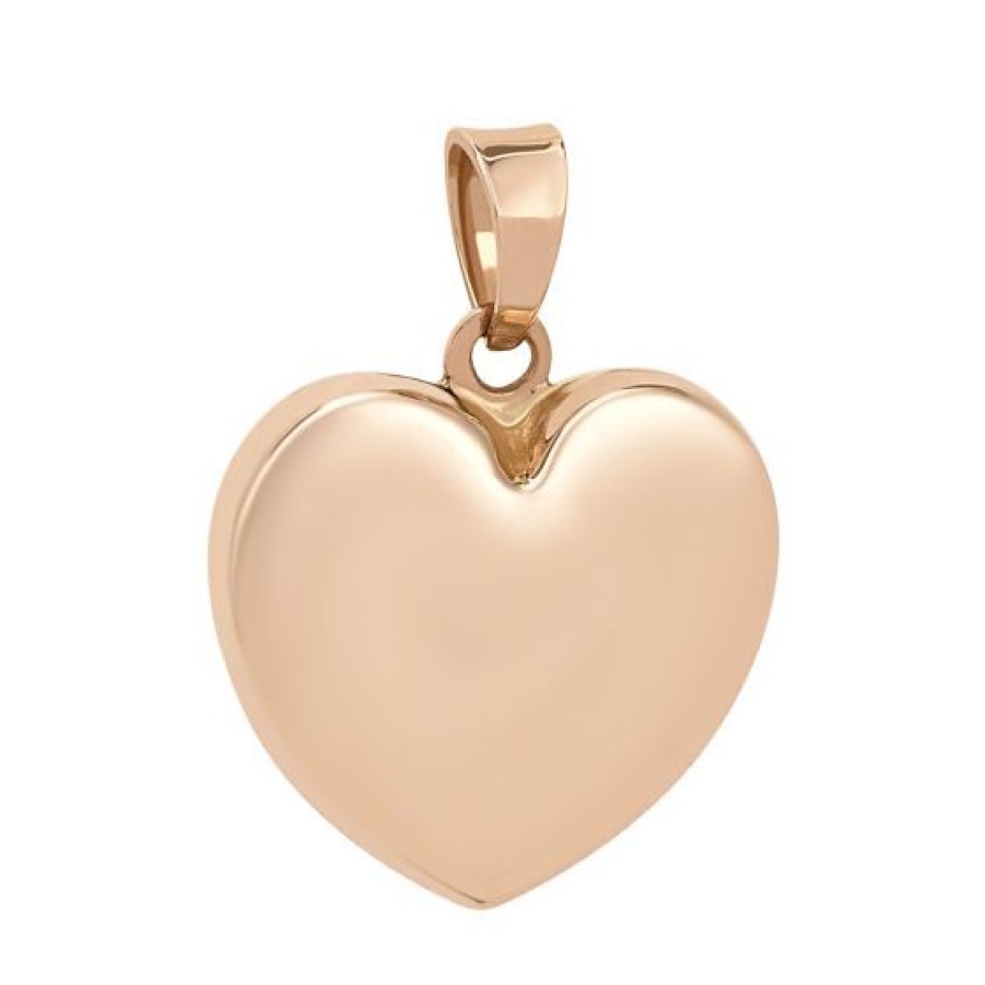 Joyeria Cristal Joyas | Dije Corazon Oro Rosa 14K