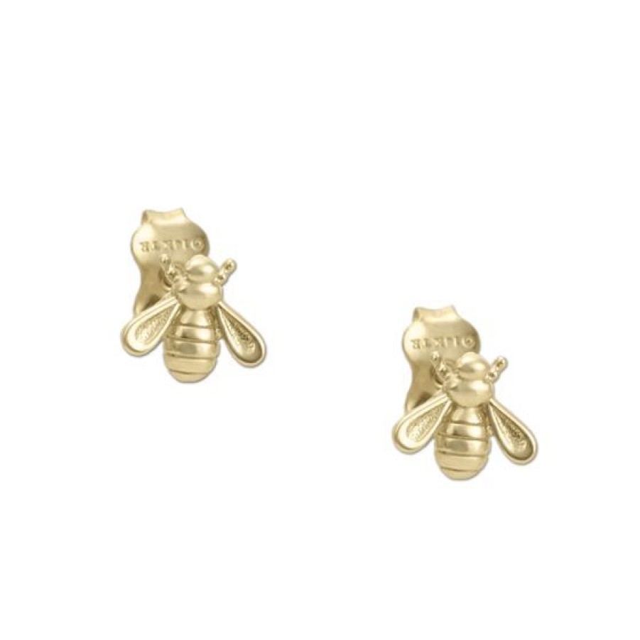 Joyeria Cristal Joyas | Aretes Abeja Oro 14K