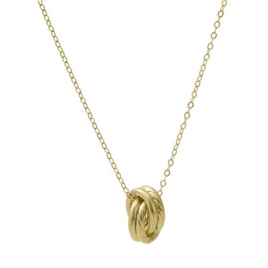 Joyeria Cristal Joyas | Dije Con Cadena Love Knot Oro 14K