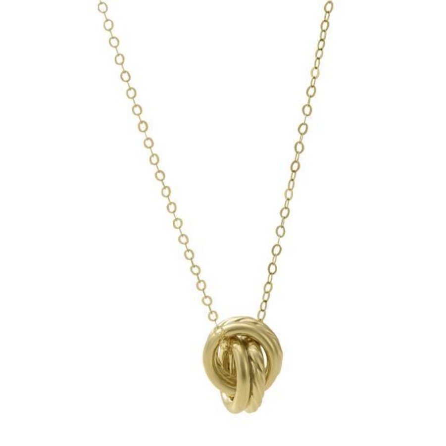 Joyeria Cristal Joyas | Dije Con Cadena Love Knot Oro 14K